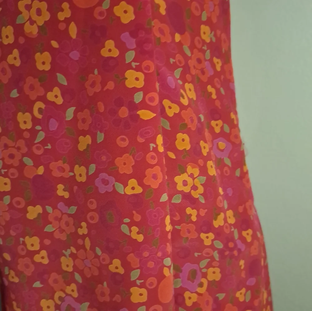Express Pink Floral Dress Size 8 Spaghetti Summer Sundress Straps EUC Vacation - Picture 11 of 13